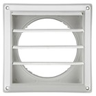Lambro 361w White Plastic Louvered Vent 6 Inch