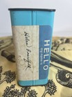 Vintage Jewish Hebrew Tzedakah Pushka Charity Box Judaica Jerusalem Israel Metal