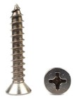 10 Sheet Metal Screws - 18-8 Stainless Steel Phillips Flat Head - Select Size