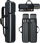 Pool Cue Case 4x5 Pool Cue Carrying Case Soft Padded Billiard Stick Bag Black