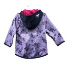 Nwt Disney Girls 3t Disney Princess Fleece Jacket Purple Floral Zip Embroidered