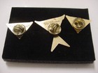 Vintage Lot Of 3 Triumph Allied Forces Lapel Pin -rock Band Licensed 1980-1981