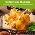 Vegetable Slicer  Handheld Potato Slicer For Chips French 1  Green 