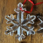 Lot Of 4 Marquis Waterford Snowflake Crystal Ornament Annual Christmas