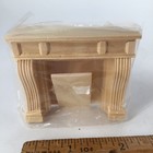Dollhouse Miniature Fireplace 1 24 Half Scale Unfinished Wood Nos