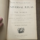 Rand Mcnally And Companies Universal Atlas Of The World Indexed Hc 1893 With Ad