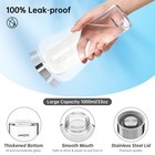 Glass Water Bottle 32 Oz  Borosilicate Glass Water Bottle With Neoprene Sleev   