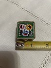 Vintage Green Floral Micro Mosaic Pill Box   Made In  Italy