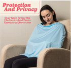 Multi-use Covers  Nursing  Car Seat  Stroller  Carrier 4-way Stretch-baby Blue
