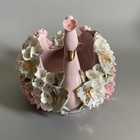 Vintage Antique 1960 s Lefton Hand Painted Swan Trinket Dish K8059 Hand Painted