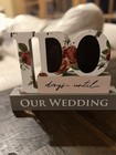 Wood Floral Romantic Wedding Table Decoration  100 Days Until Our Wedding 