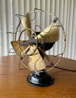 Rare 8  Antique Westinghouse All Brass Stationary Fan In Original Condition