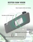 Gray Left Right Interior Sun Visor For Tacoma 2005-2011 Without Sunroof