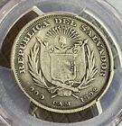 1892 El Salvador 50 Centavos Silver Coin Pcgs Vf