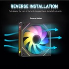 Darkrock R120-2-pack 120mm Reverse Installed Infinite Mirror Design Pc Fan