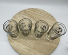 Vintage Disciples Of Peace Glasses Set Jfk Rfk Mlk Black Print Tumbler Lot 1960s