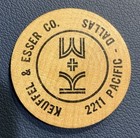 Vintage Wooden Nickel -    ke   