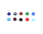 20 Pcs Cabochons Czech Glass Round 5mm Flat Back Multicolor No Hole Cab172 Cb50