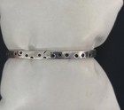 Vintage 925 Taxco Mexico Cuff Bracelet Sterling Silver Bangle Signed Cut Out