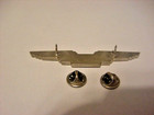 Silver United Airlines Flight Attendant Wing    Ex  Pre-owned Condition Obo
