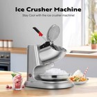 143lbs Electric Ice Shaver Machine Ice Crusher Snow Cone Maker Dual Blades
