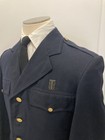 Vintage 1950s U s  Mens Police Officer Coat  Dark Navy Blue Wool Serge  Sz 42l