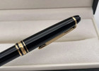 Montblanc Meisterst  ck 164 Ballpoint Pen Black Gold Trim New Box Luxury Gift