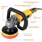 Electric Car Polisher Buffer Sander Waxer Kit Variable 7-speed 7  2000w W  Pads