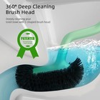Toilet Bowl Brush Holder Set  Bathroom Deep Cleaning Toilet Cleaner Scrubber