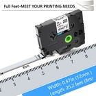 5pk Tzefx231 Tz Tze Fx231 Black On White Flexible Label Tape For Brother Pt-d400