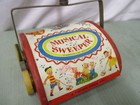 Fisher Price  230 Music Box Sweeper Musical Vintage Wood Metal Push Toy Rare  