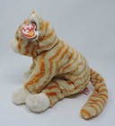 Ty Beanie Buddy Amber Tabby Cat Kitty Mwmt Soft Plush Toy 12 
