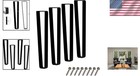 Sturdy 16  Matte Black Hairpin Legs - Supports 400  Lbs For Custom Furniture