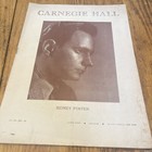 Carnegie Hall Program 1948 Sidney Foster With Color Overleaf Beautiful 