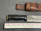 Wwii   Vtg Cordero Machete Theater Made  15  Fighting Bowie Knife Weapon Leather