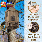 Large Bat Houses For Outdoors castle 4-chamber Brown