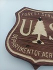 Vintage Us Forest Service Sign Department Of Agriculture Rare Wood Obsolete Orig