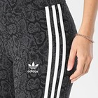 New Adidas Originals Womens 3 Stripes Snakeskin Trefoil Tights    Small   jc5751