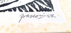 Antonio Frasconi Original Early Pencil Signed Woodcut Albert Einstein 1952  Rare