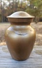 Memorial Pet Urns Small Dog cat Ashes Gold Drip Small 5 t 3 5 w