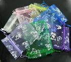 Butterfly Organza Jewelry Gift Candy Pouch Bags Wedding Party Favor Decor 100pcs