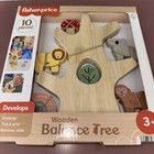 Fisher Price Wooden Balance Tree 10pc Set Development Toy For Ages 3 Years   Up