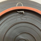 Jim Kemp Signed Vintage Studio Folk Art Pottery 11  Handmade Wall Hanging Plate
