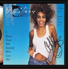 Whitney Houston Dance Cherry Wood Reproduction Signature Record Display