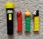 Lot  3  Spiderman  Halloween Pumpkin  Mickey Mouse Pezs    1  Batman Flashlight 
