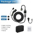 Type2 Portable Ev Charger For All Electric Vehicles 240v 32a 8m 2 Nema Plugs 7kw
