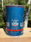 Vintage Socony Mobiloil Lubrite Pegasus 1 One Quart Metal Motor Oil Can Full