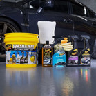 Meguiar   s 12 Piece Car Wash   Wax Detailing Kit Bucket Glass   Interior Cleaner