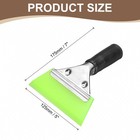 Squeegee 5 Inch Water Blade Shower Squeegee For Car Windows Glass Doors  Green