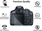  3-pack  Tempered Glass Screen Protector For Canon Eos Rebel T7 T6 T5 1300d 1200